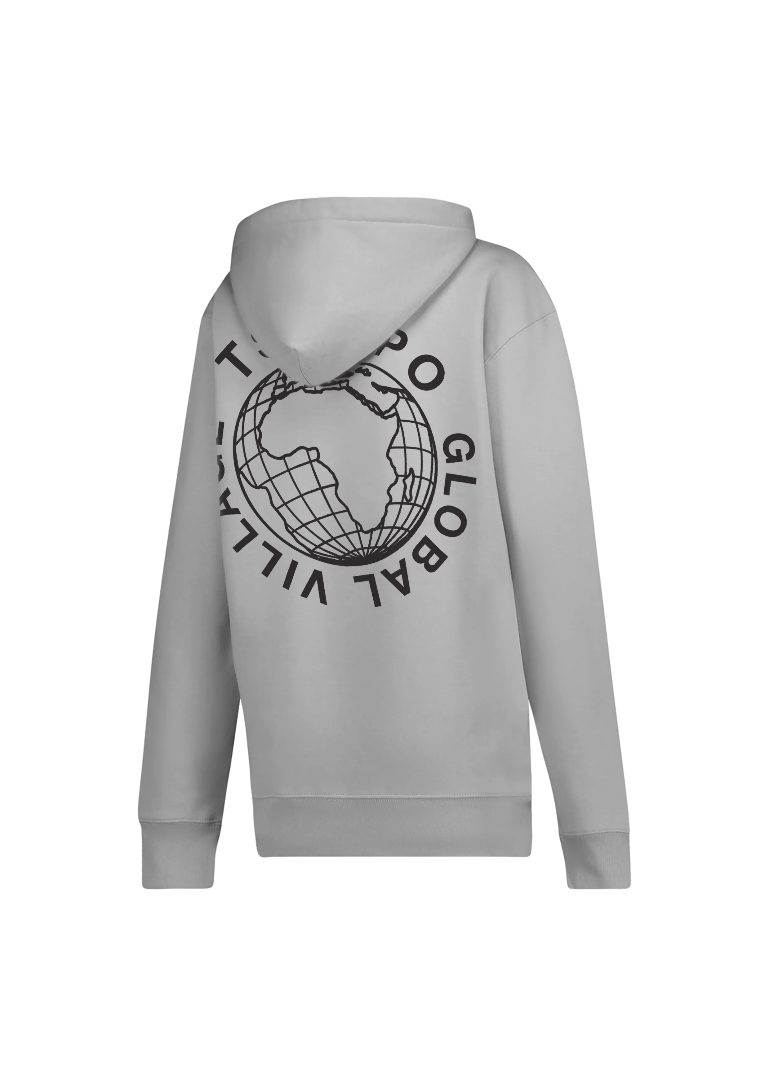 TSHEPO GLOBAL VILLAGE HEAVYWEIGHT HOODIE, GREY