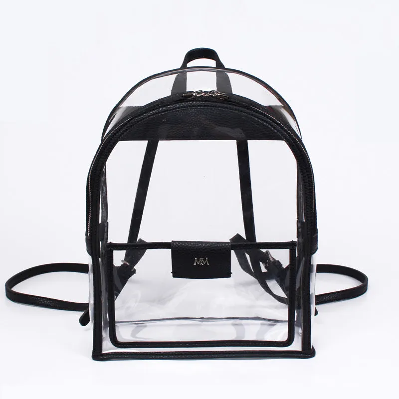 twinkle summer black clear backpack