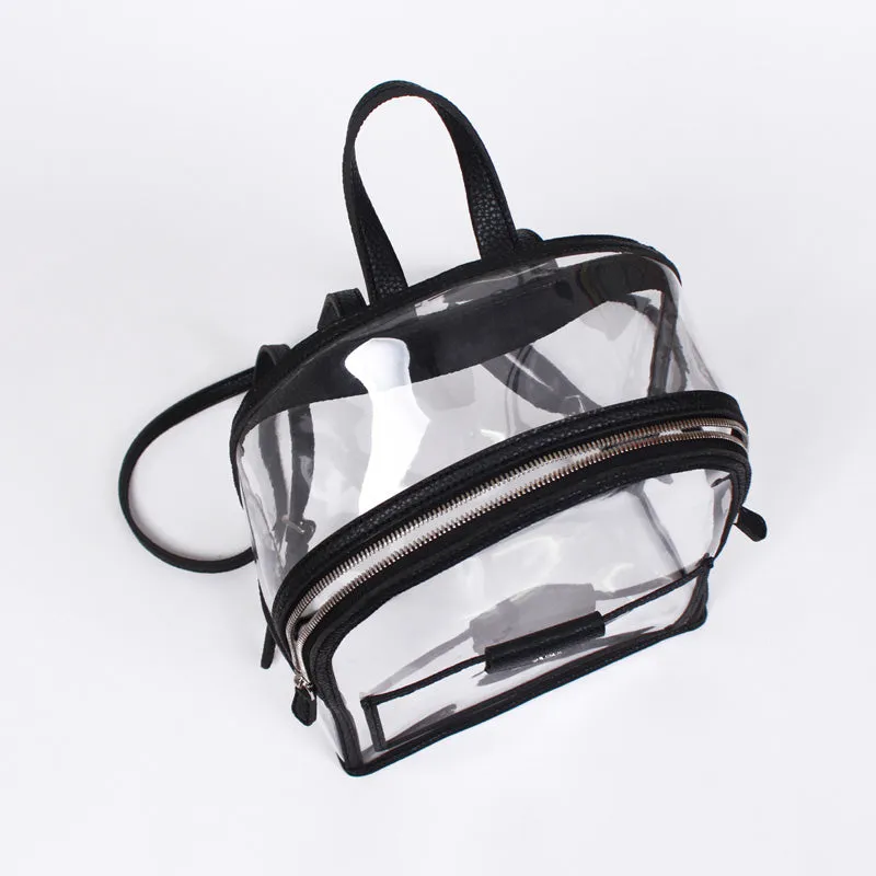 twinkle summer black clear backpack