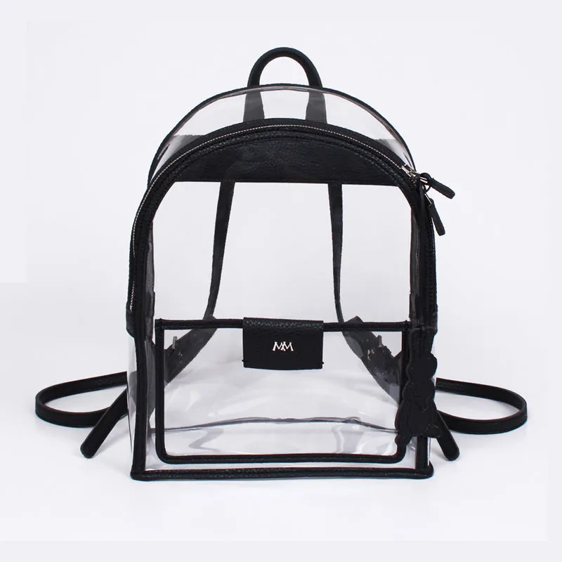 twinkle summer black clear backpack