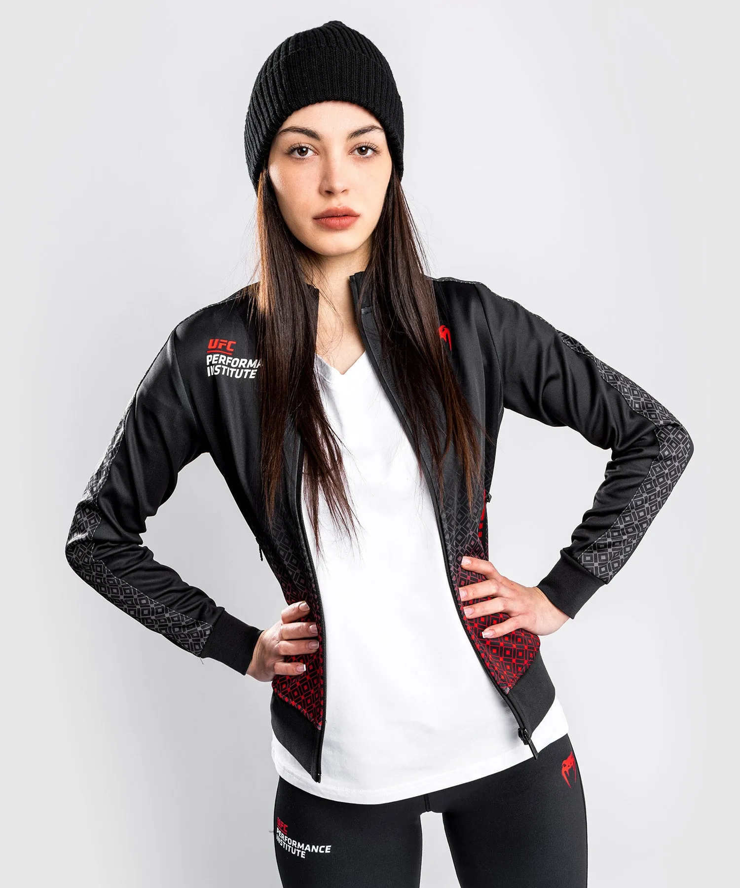 UFC Venum Performance Institute Track Jacket - For Women - Black/Red