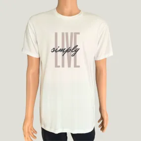 Unisex Organic Cotton Live Simply T-shirt