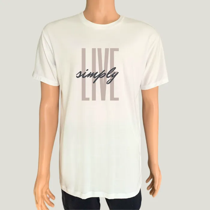 Unisex Organic Cotton Live Simply T-shirt