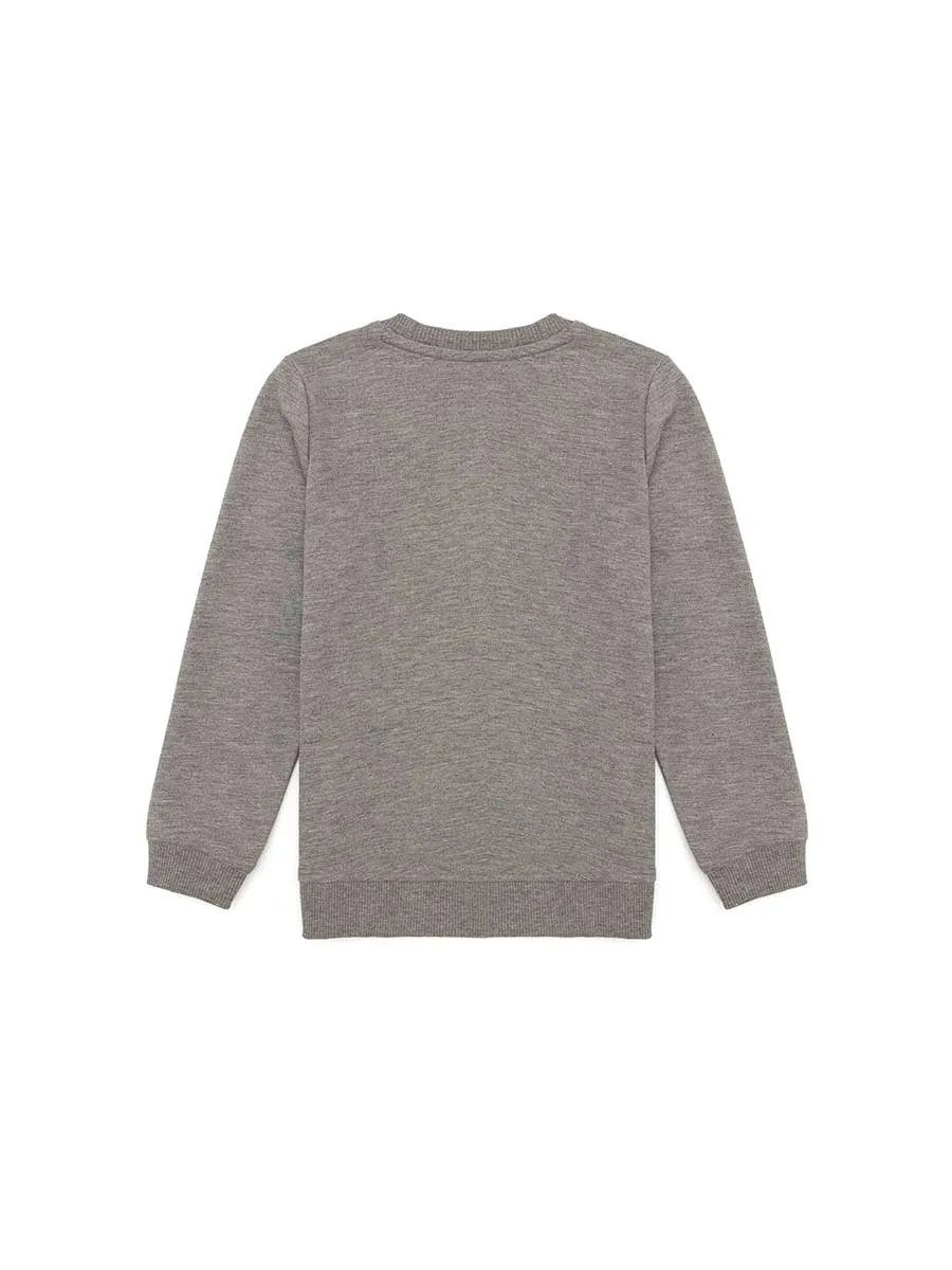 USPA Boys Sweatshirt Grey Melange VR086 USPSS131