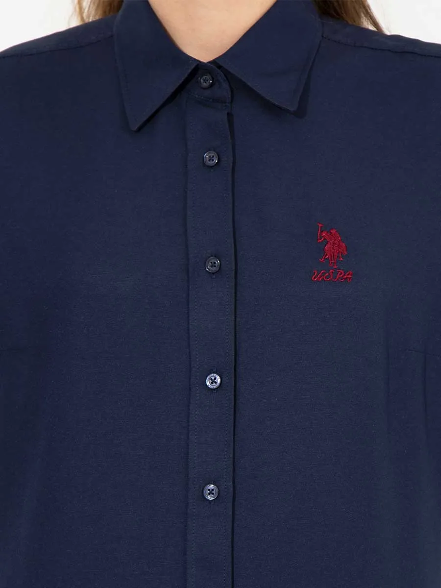 USPA Shirt Women Navy VR033 USSHW034 Slim US Polo Assn.