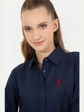 USPA Shirt Women Navy VR033 USSHW034 Slim US Polo Assn.