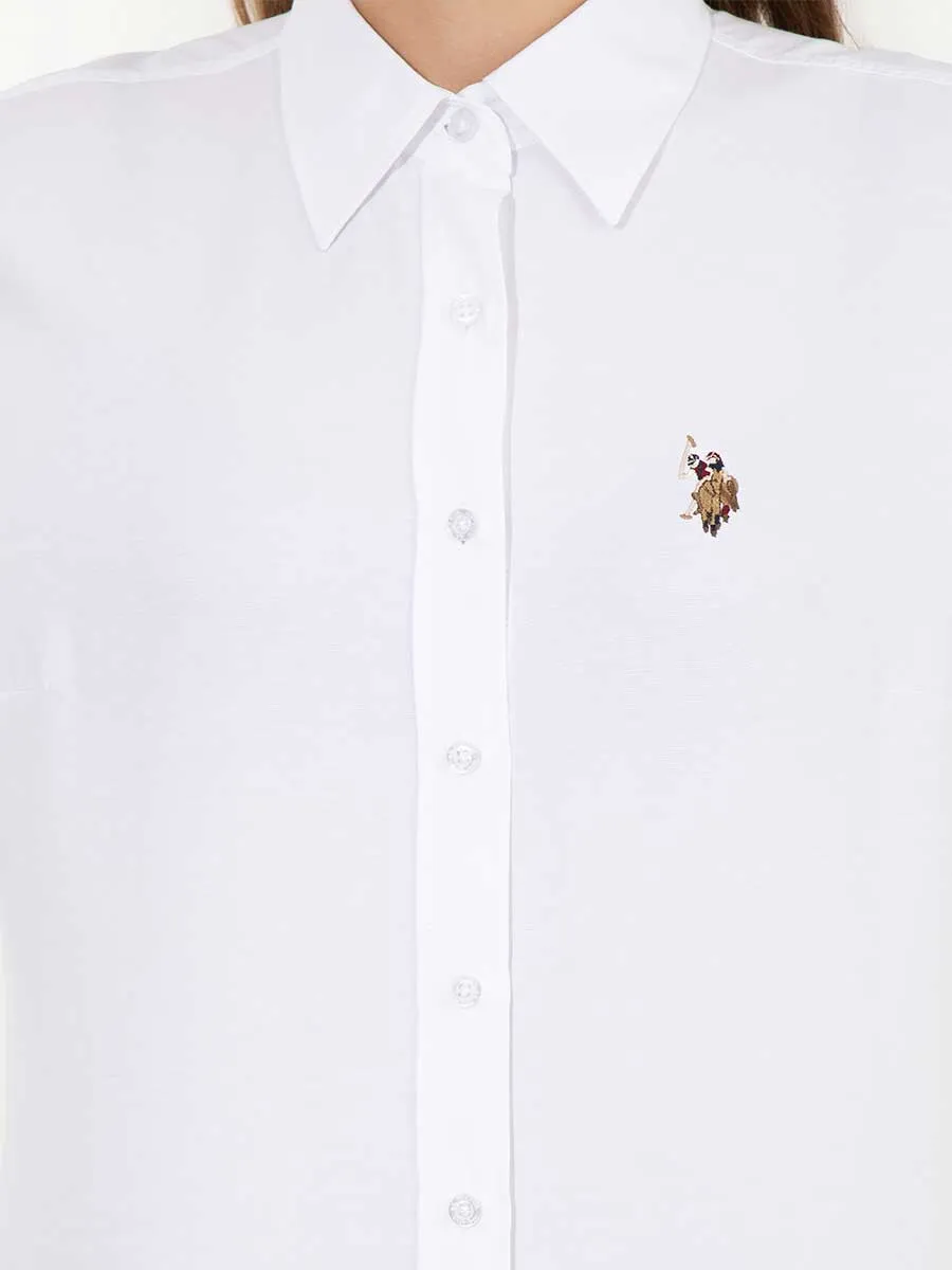 USPA Shirt Women White VR013 USSHW036 Slim US Polo Assn.