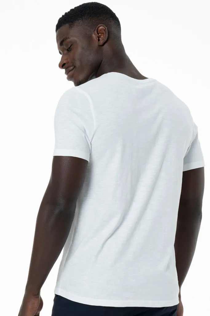 V-Neck T-Shirt _ 141368 _ Optic White