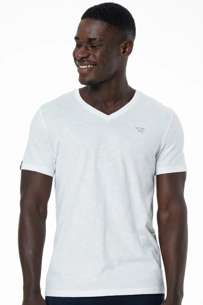 V-Neck T-Shirt _ 141368 _ Optic White