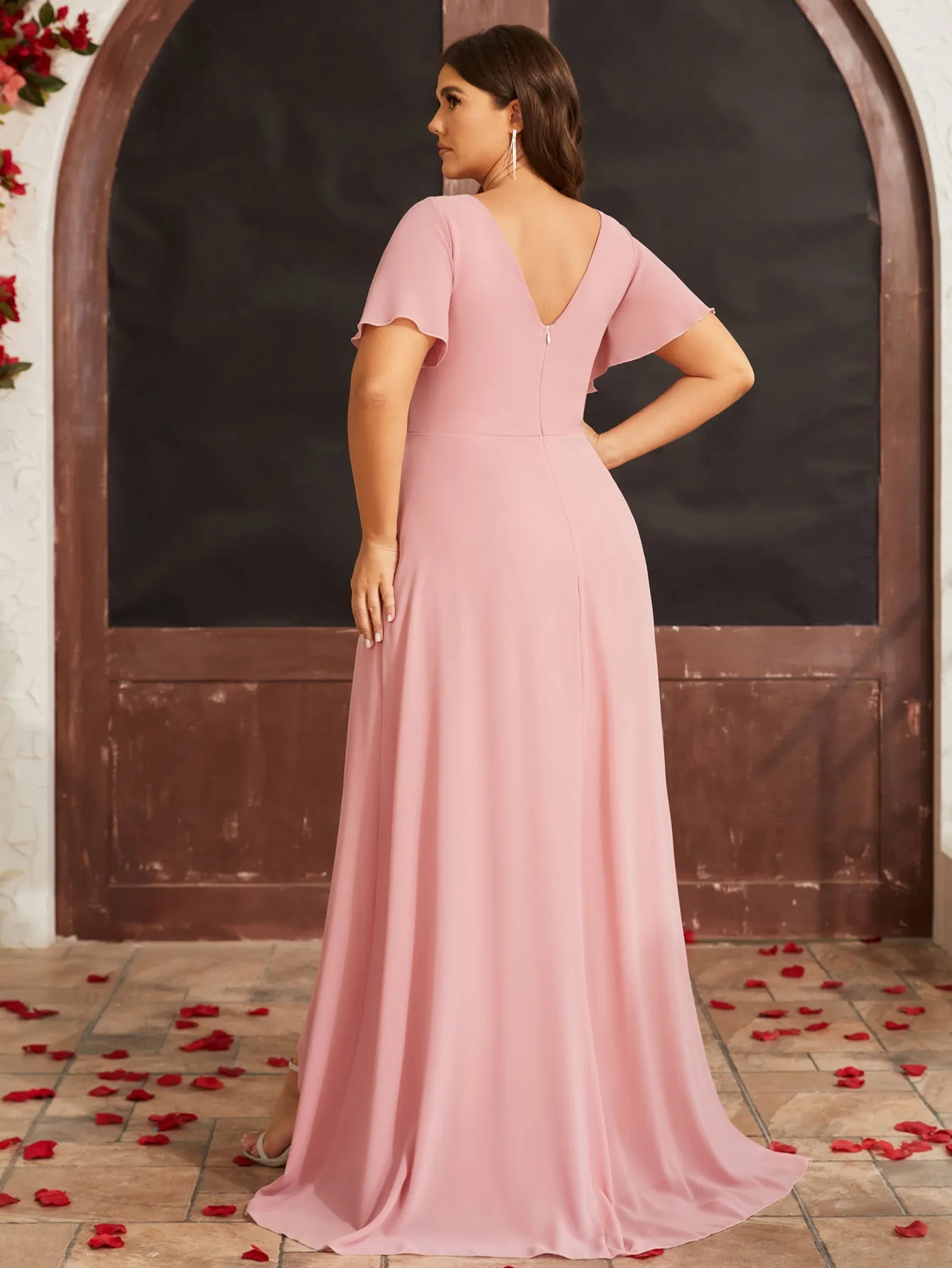 Women Plus Size Evening Dresses for Bridesmaid Party