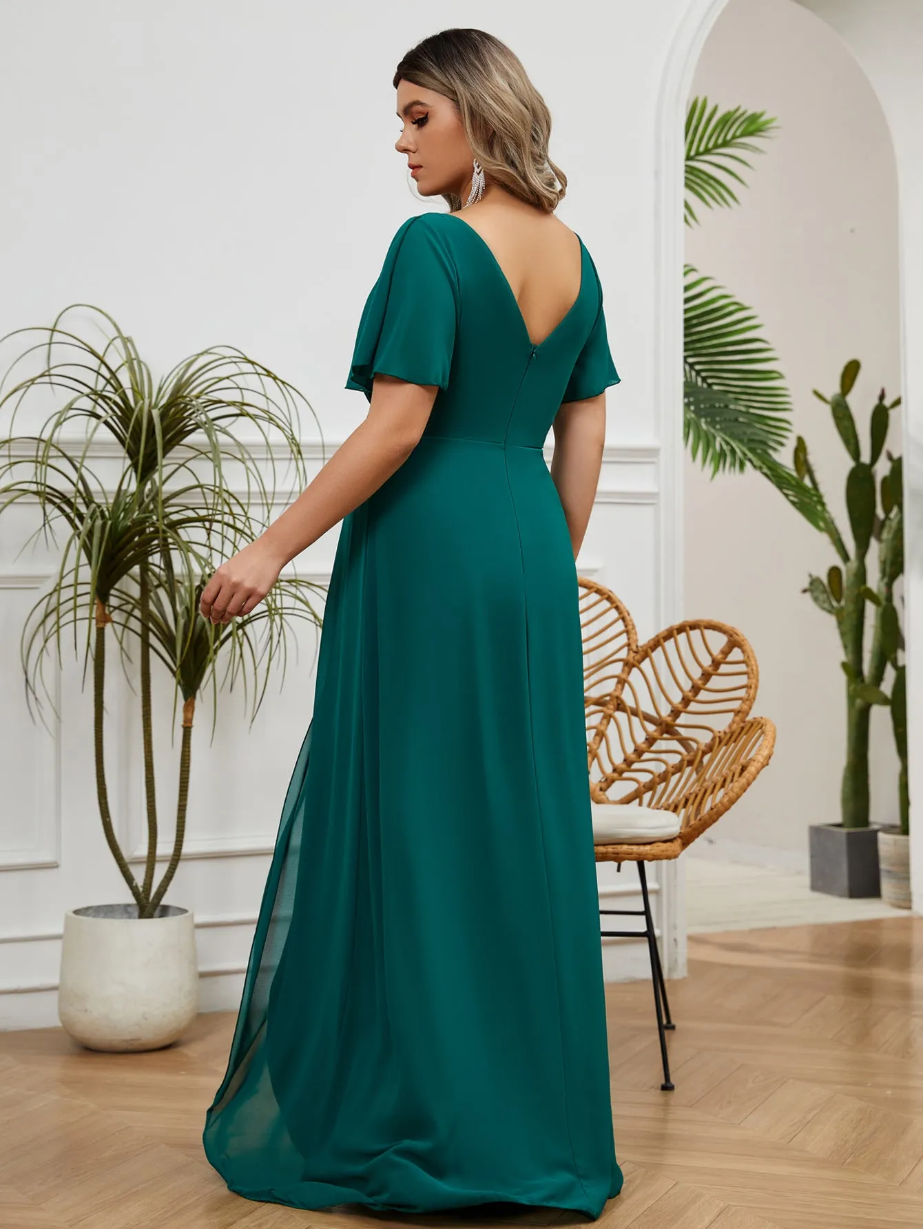 Women Plus Size Evening Dresses for Bridesmaid Party