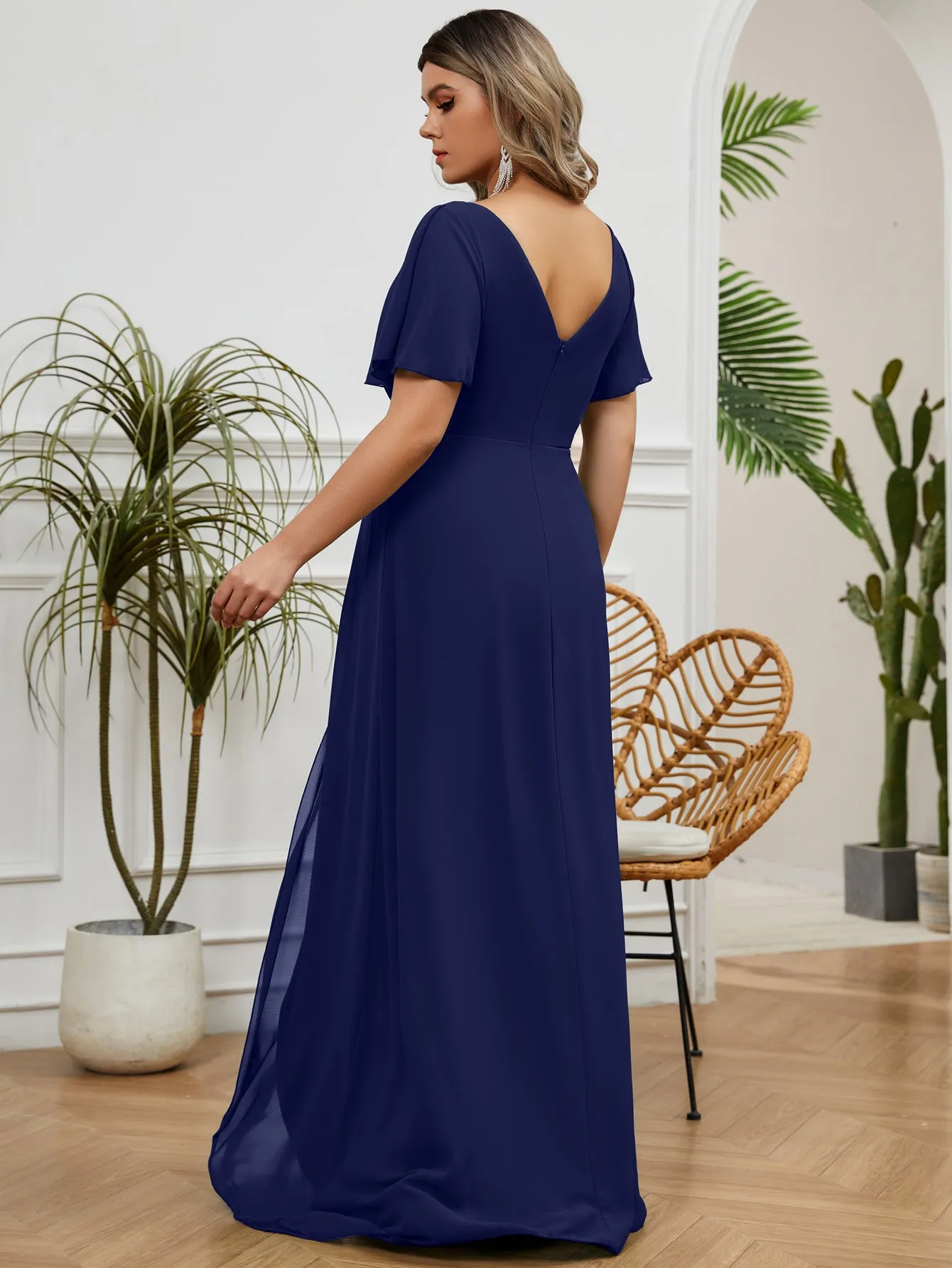 Women Plus Size Evening Dresses for Bridesmaid Party