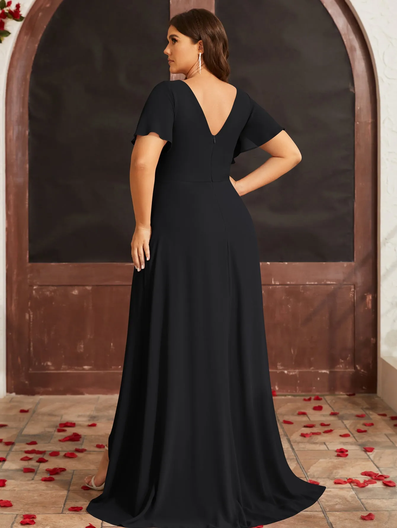 Women Plus Size Evening Dresses for Bridesmaid Party