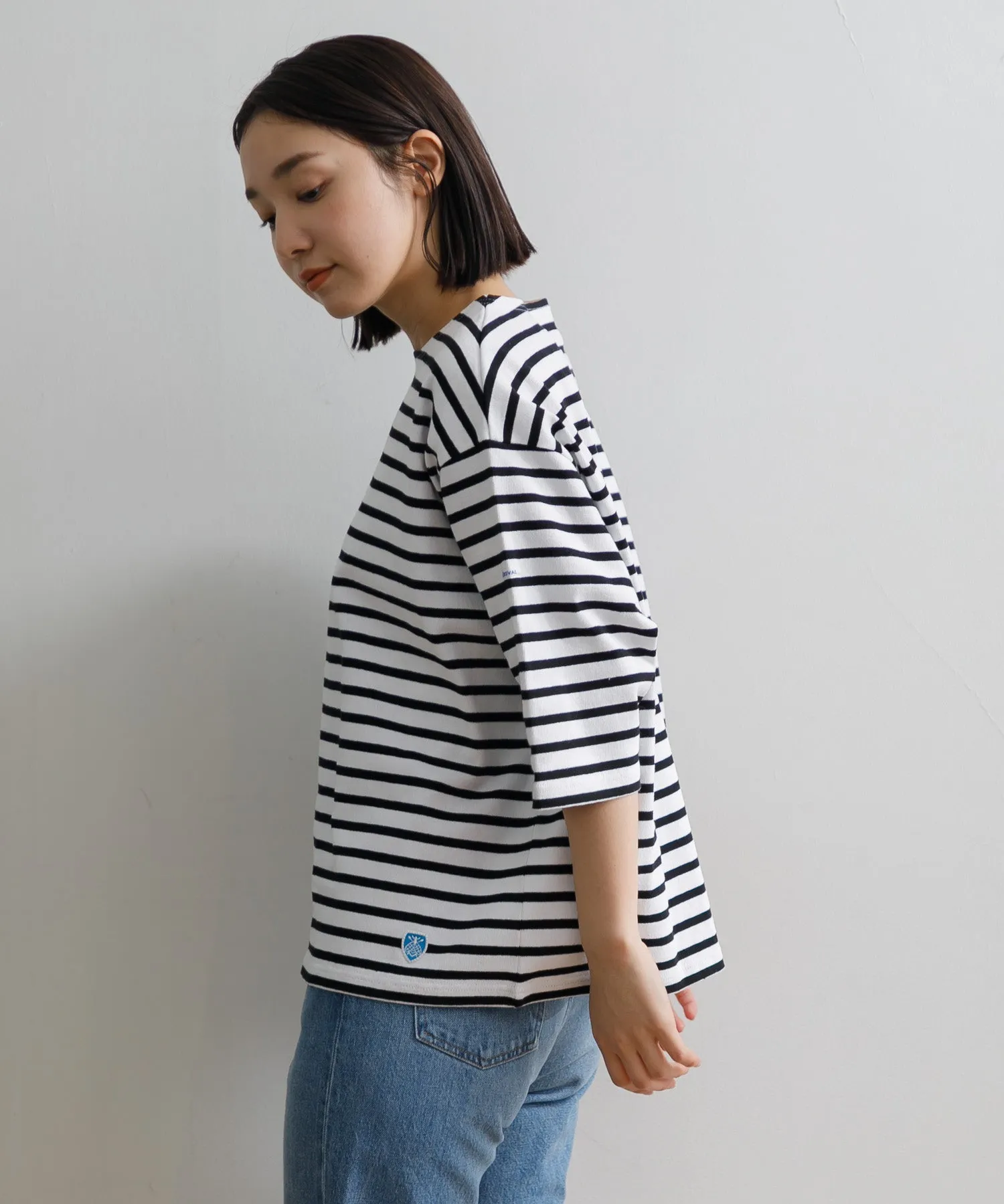 【WOMEN】ORCIVAL CREW NECK HALF SLEEVE PULLOVER