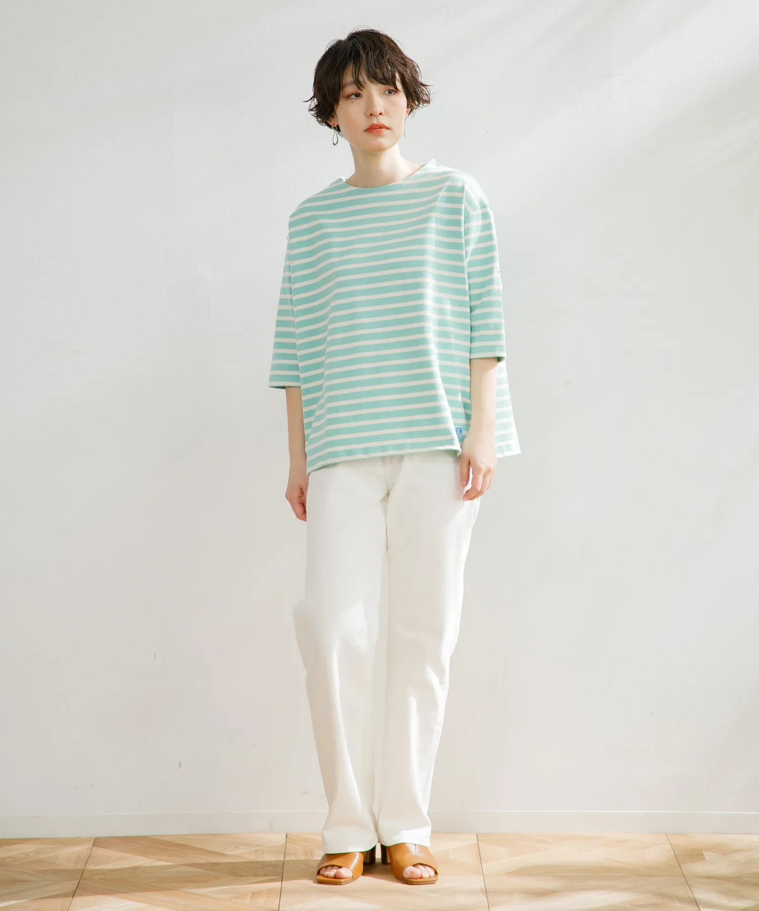 【WOMEN】ORCIVAL CREW NECK HALF SLEEVE PULLOVER