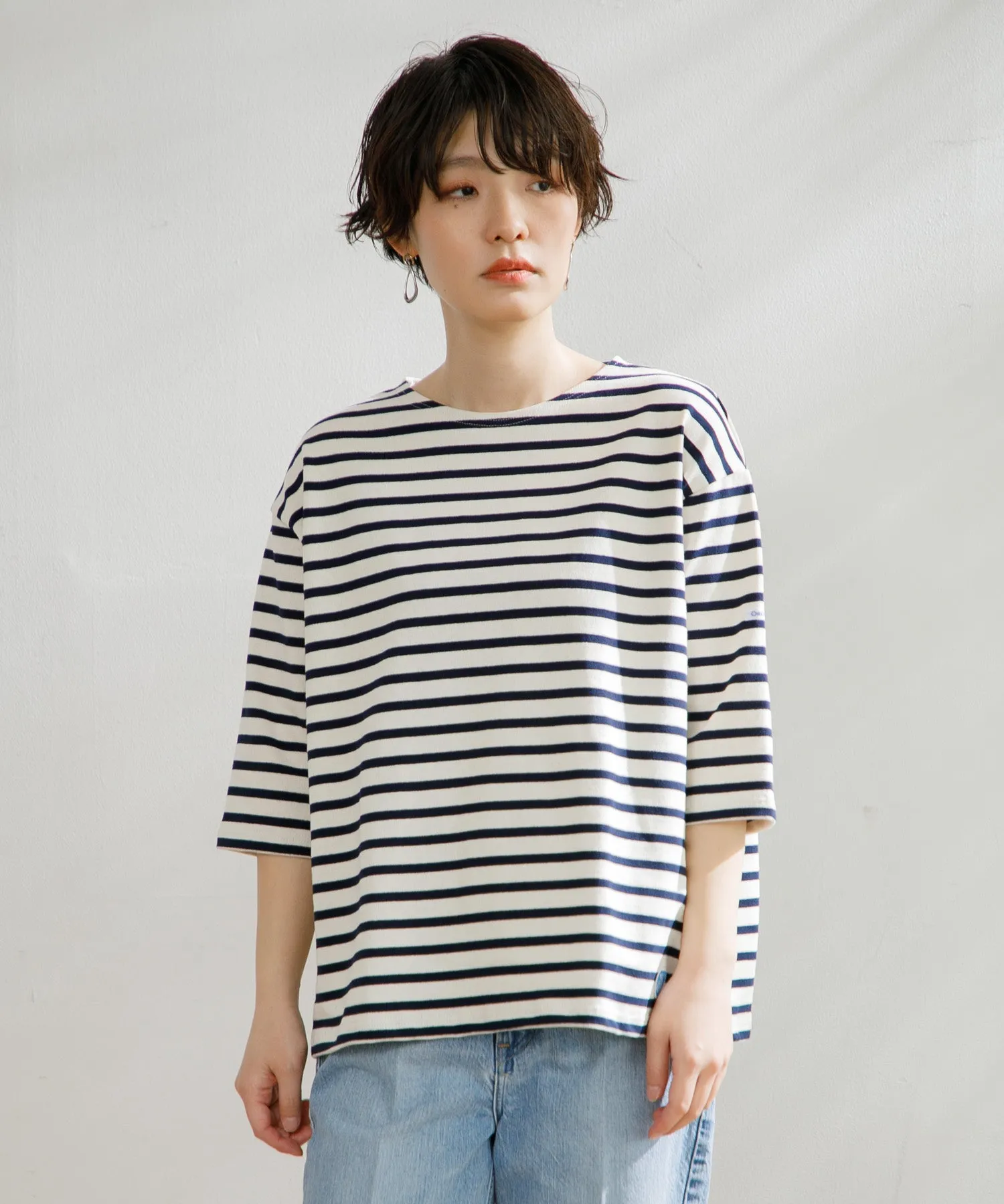 【WOMEN】ORCIVAL CREW NECK HALF SLEEVE PULLOVER