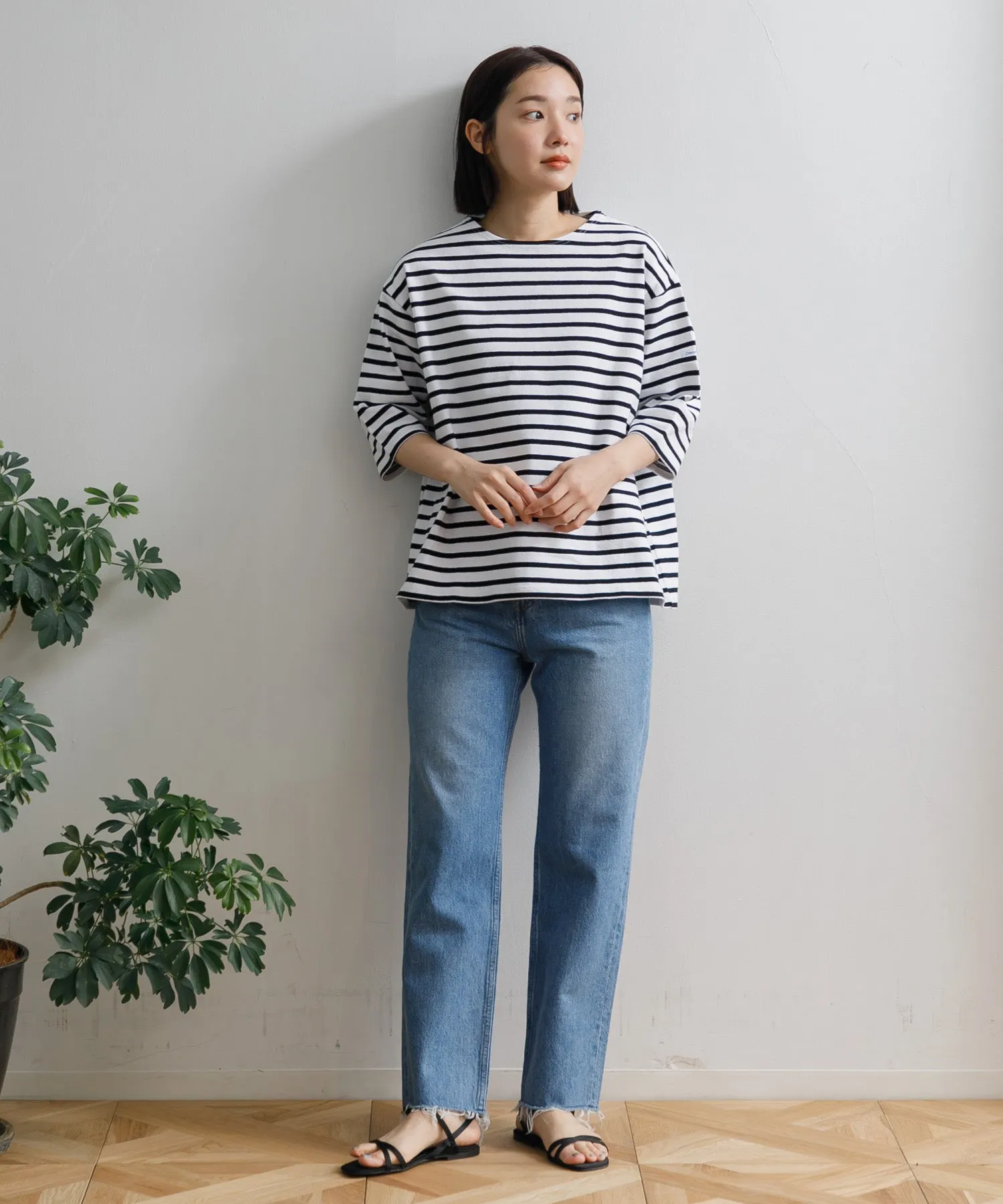 【WOMEN】ORCIVAL CREW NECK HALF SLEEVE PULLOVER