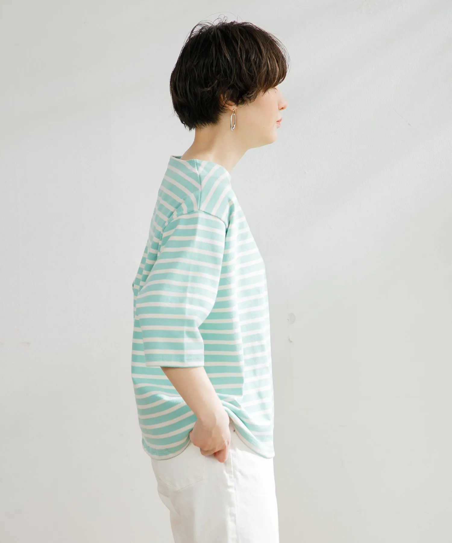 【WOMEN】ORCIVAL CREW NECK HALF SLEEVE PULLOVER