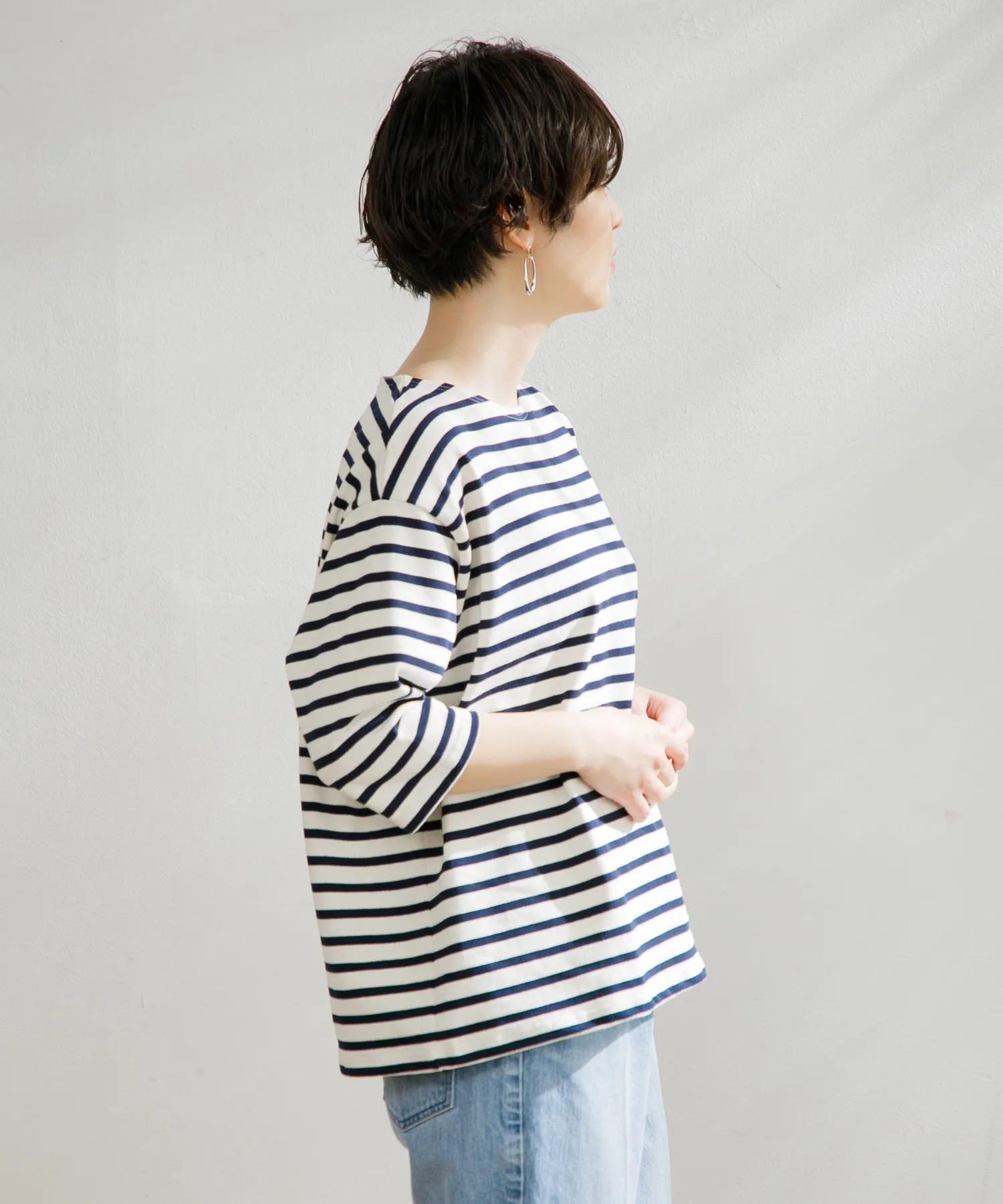 【WOMEN】ORCIVAL CREW NECK HALF SLEEVE PULLOVER