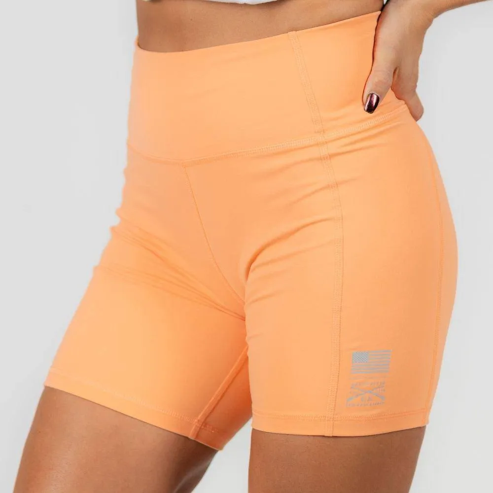 Women's Biker Short - Apricot Crush