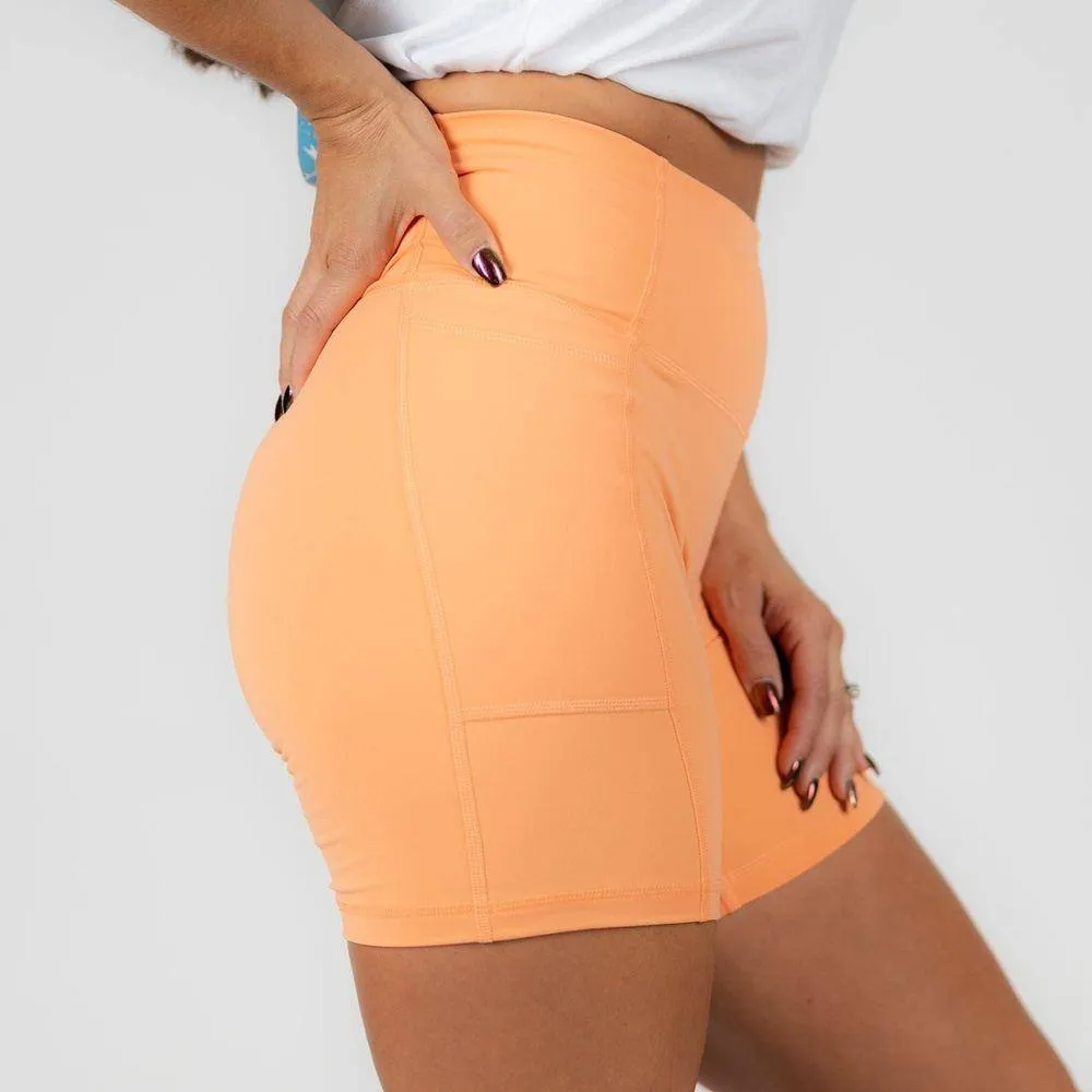 Women's Biker Short - Apricot Crush