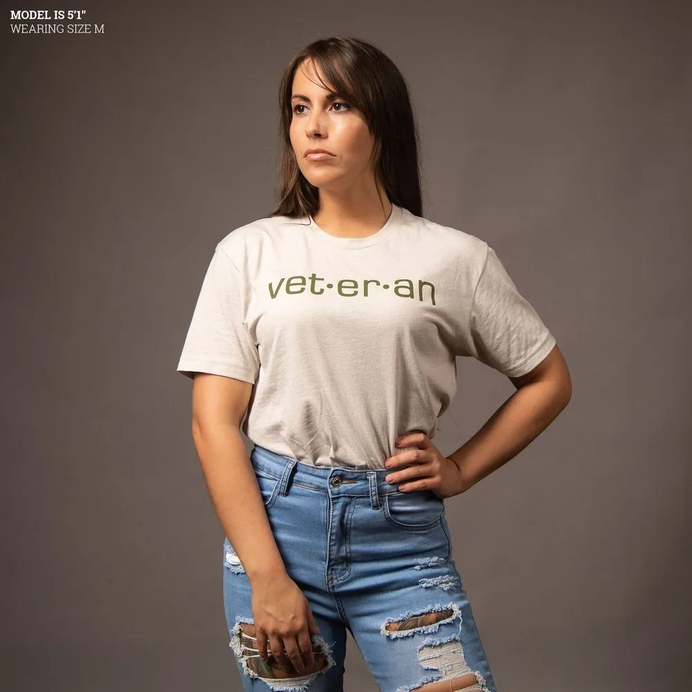 Women's Blank Check Boyfriend Fit T-Shirt - Sand