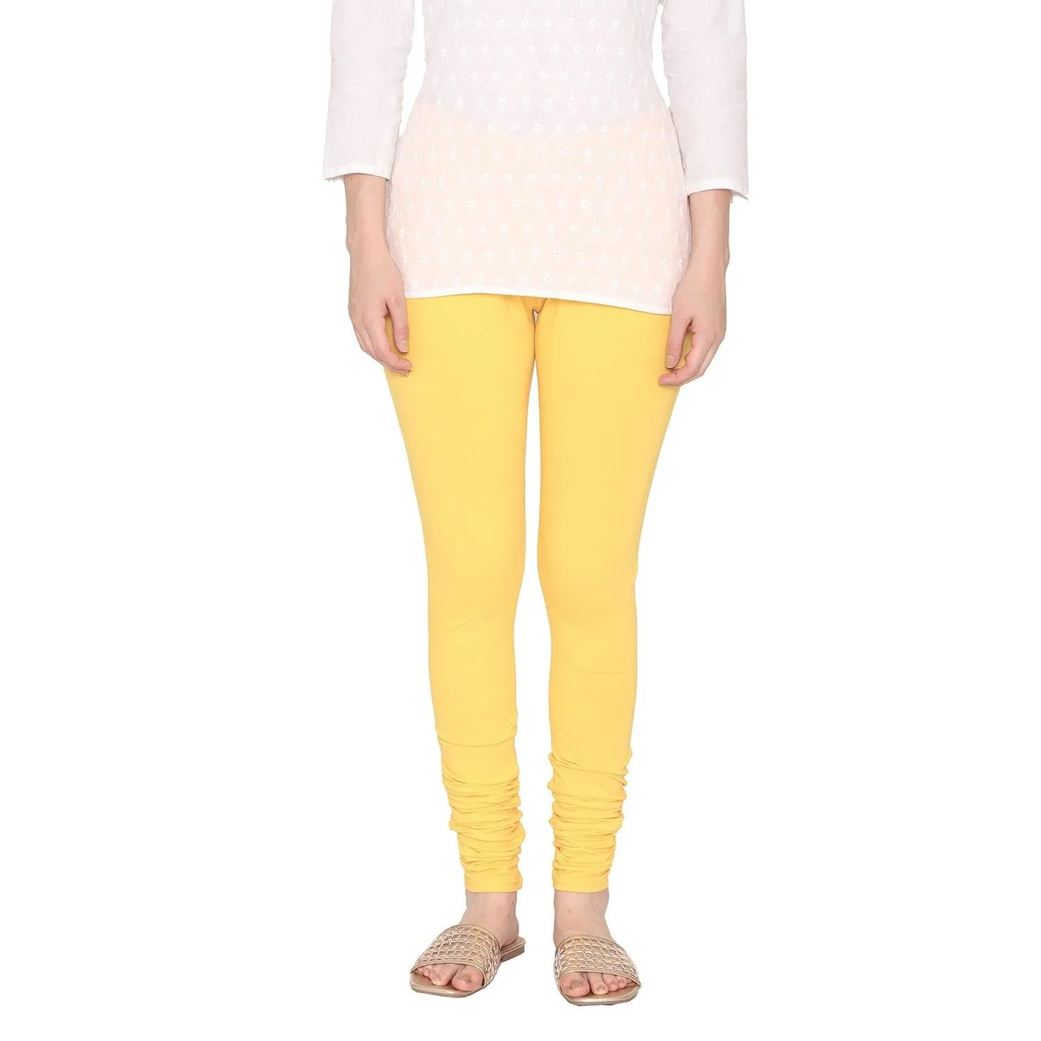 Women's Cotton Churidar leggings (Free Size) - Popcorn