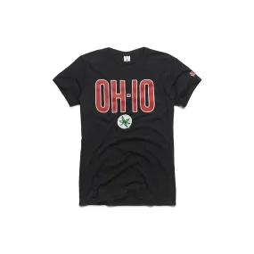 Women's OH-IO Buckeye Leaf Vintage Tee