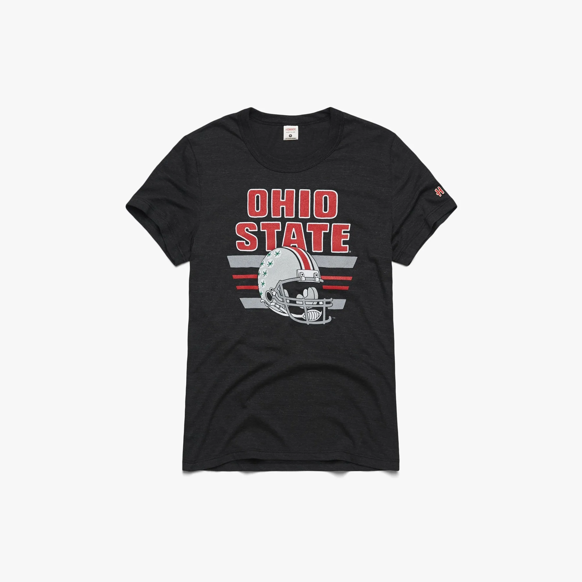 Women's Ohio State Helmet Vintage Tee