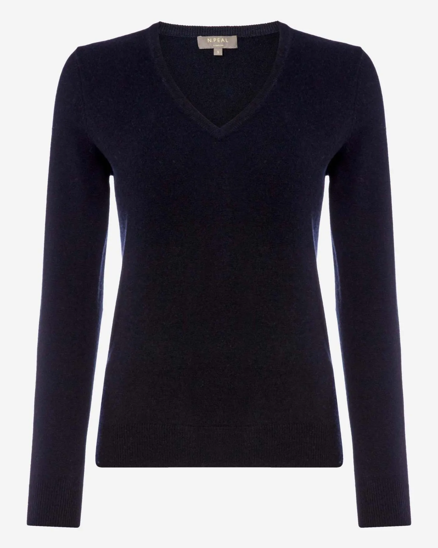 Women's Phoebe V Neck Cashmere Sweater Navy Blue