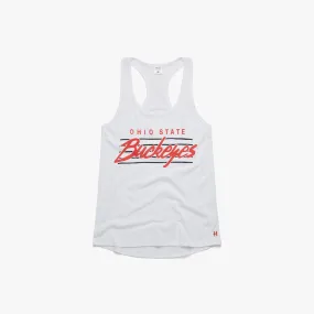 Women's Retro Script Buckeyes Racerback