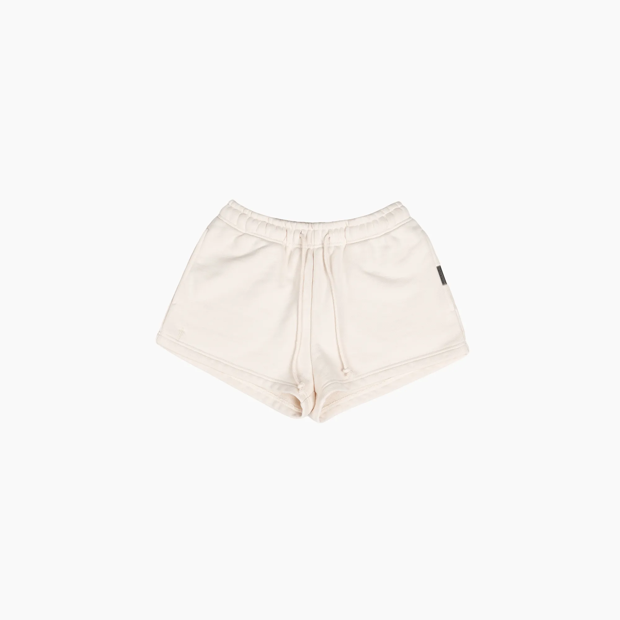 WOMEN'S STAPLE RELAXED SWEAT SHORTS - CREAM