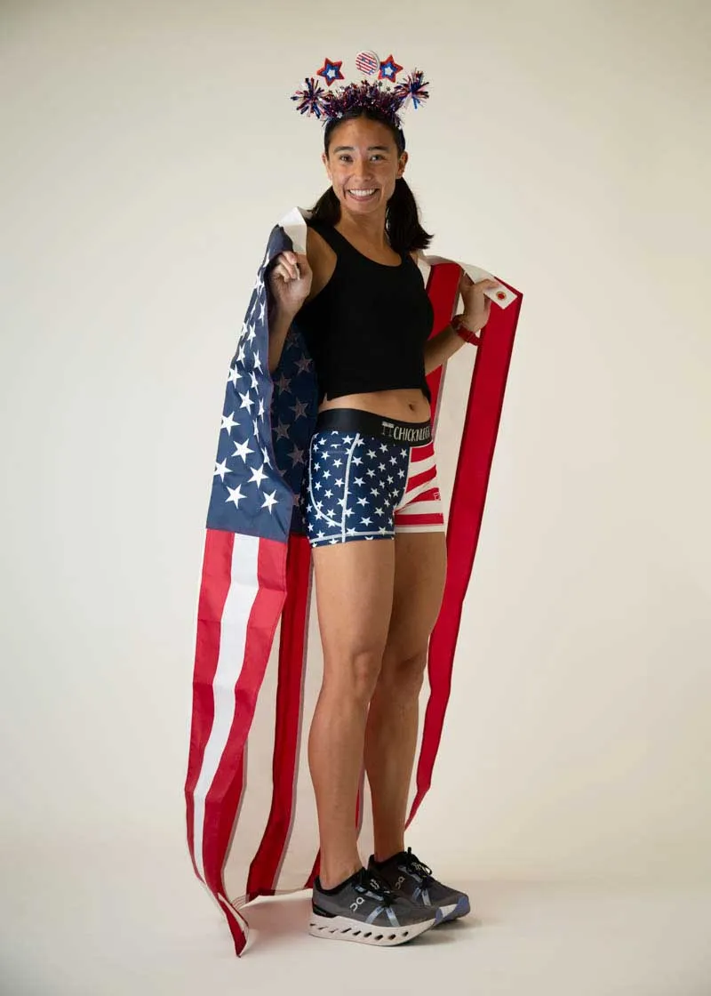 Women's USA 3" Compression Shorts