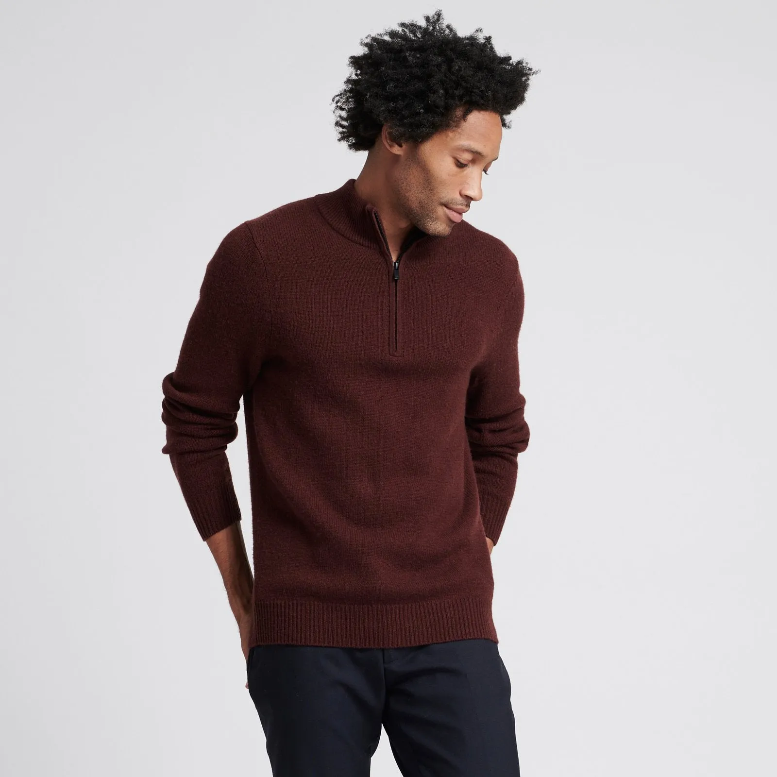 Wool Cashmere Quarterzip