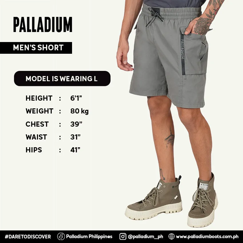 WOVEN SHORTS SIDE PKT MEN'S SHORT -  ANTHRACITE