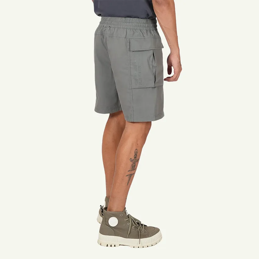 WOVEN SHORTS SIDE PKT MEN'S SHORT -  ANTHRACITE