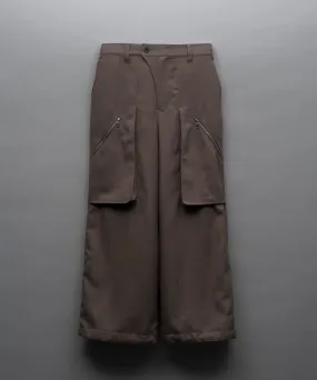 Wrap Cut Wide Cargo Pants