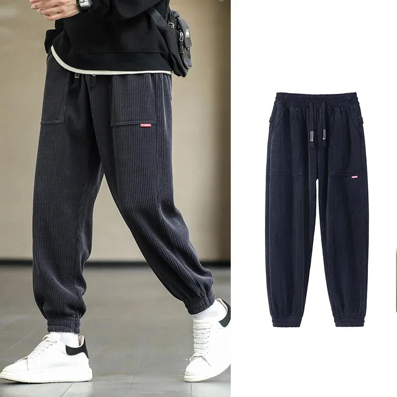 Xituodai 2024 New Autumn Winter Corduroy Sweatpants Men Baggy Joggers Fashion Streetwear Loose Casual Harem Pants Plus SIze 8XL