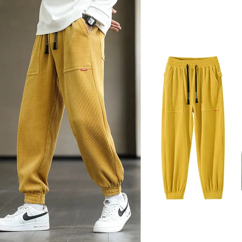 Xituodai 2024 New Autumn Winter Corduroy Sweatpants Men Baggy Joggers Fashion Streetwear Loose Casual Harem Pants Plus SIze 8XL